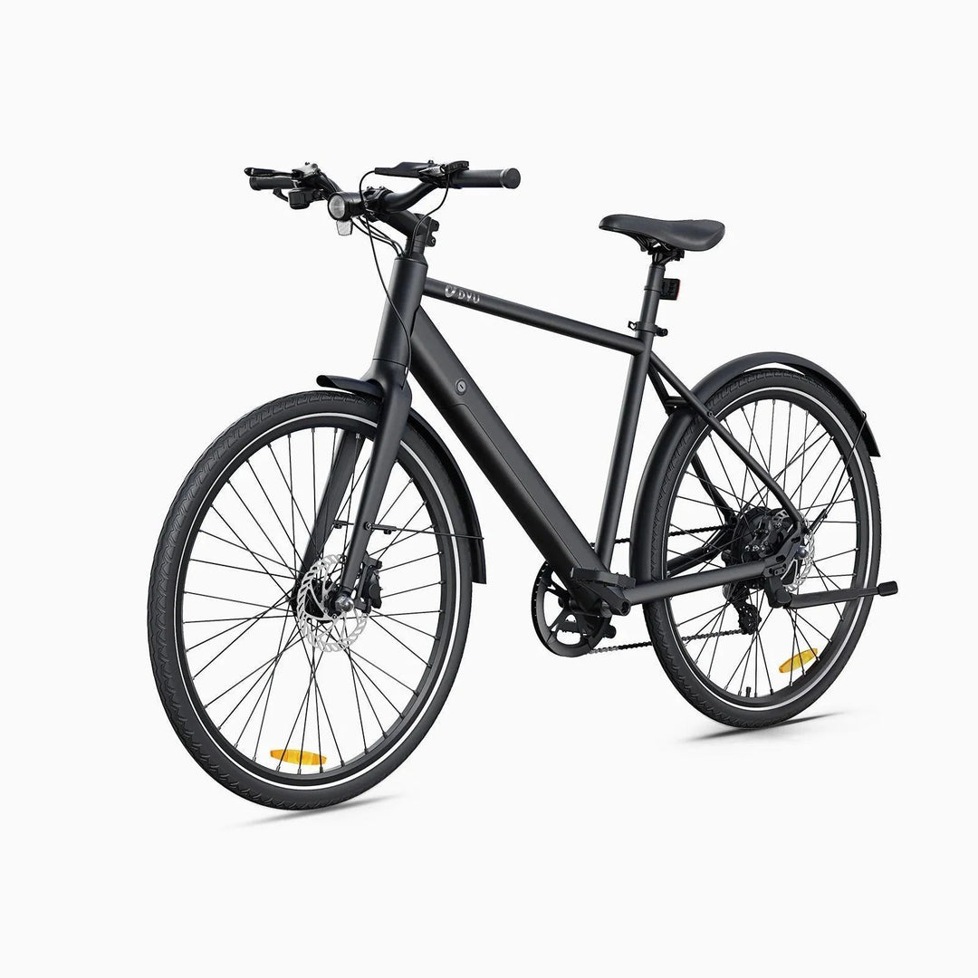 DYU Stroll 1 700C City Electric Bike with Dual Hydraulic Oil Disc Brakes and 9Ah Battery