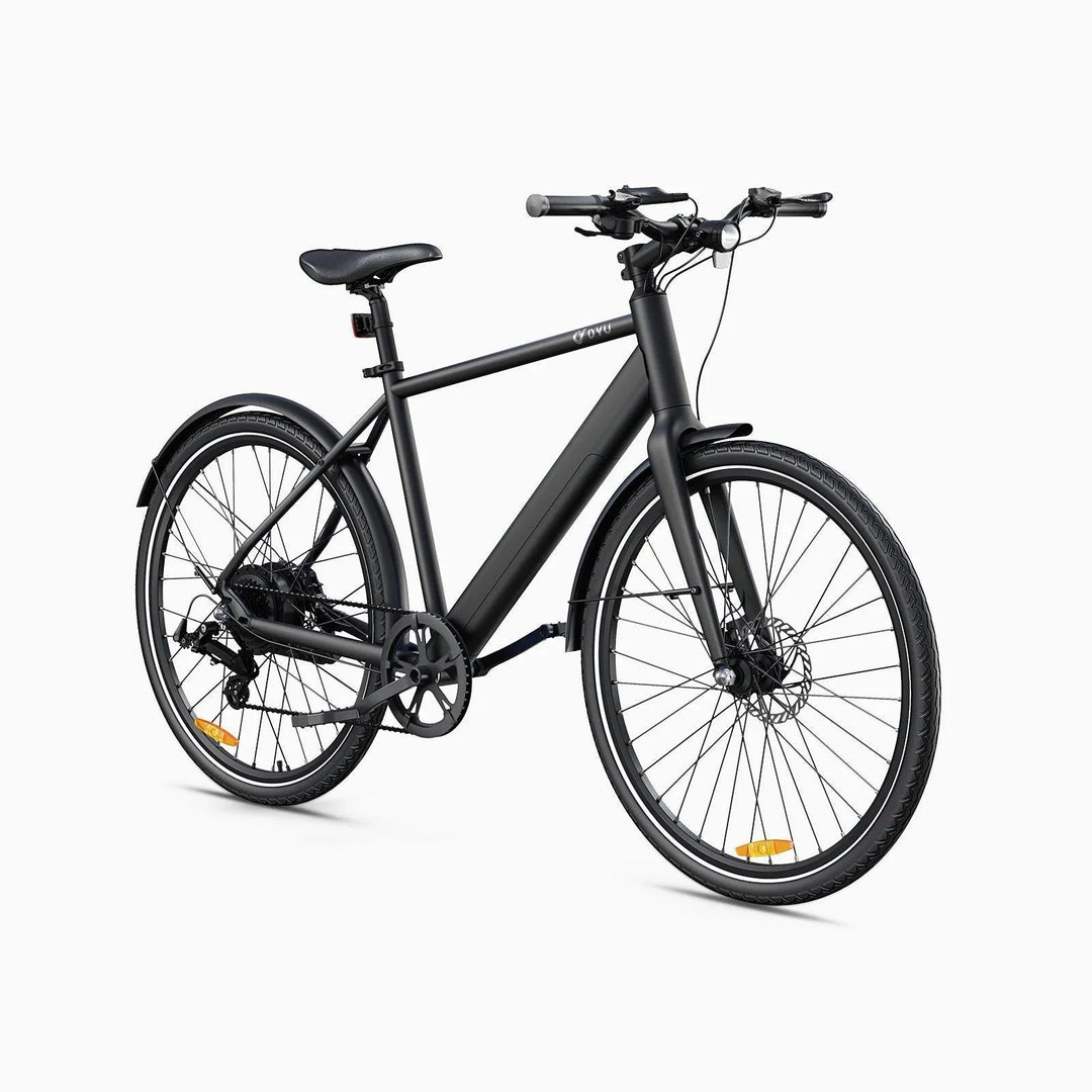 DYU Stroll 1 700C City Electric Bike with Dual Hydraulic Oil Disc Brakes and 9Ah Battery
