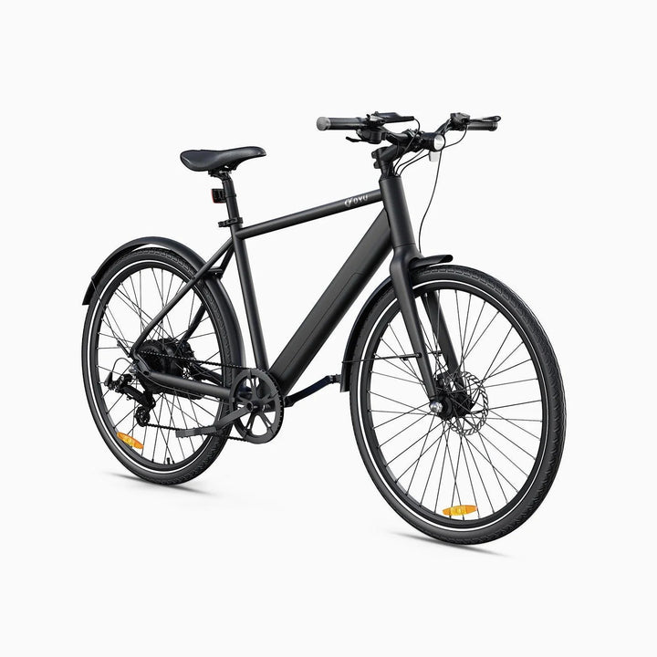 DYU Stroll 1 700C City Electric Bike with Dual Hydraulic Oil Disc Brakes and 9Ah Battery