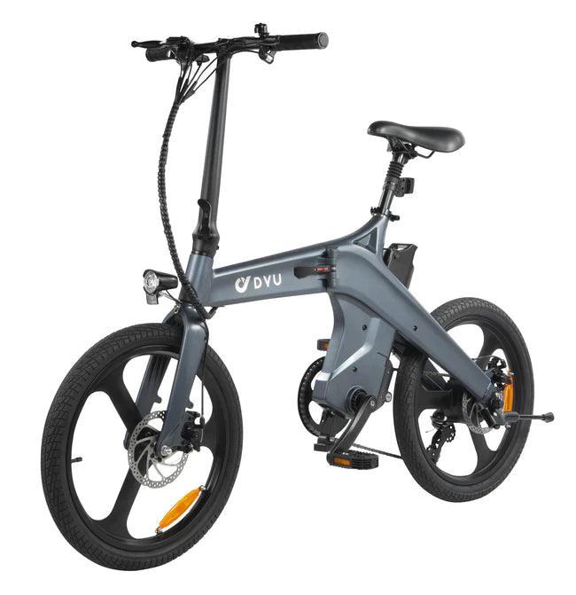 DYU T1 Smart Electric Bike with Torque Sensor Hydraulic Brakes and Rear Shelf