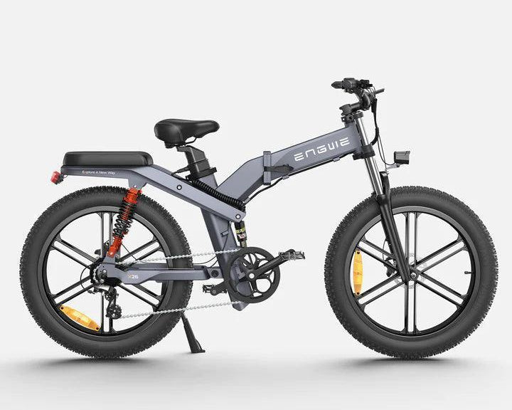 ENGWE X26 Folding Fat Tire Electric Bike with 1200W Power and Dual Battery System