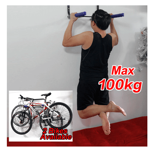 Space-Saving Folding Bike Wall Hook