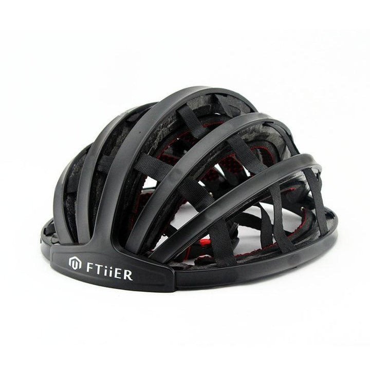 Ftiier Foldable Cycling Helmet - Ultralight 250g Portable Bike Helmet - High-Density Impact Resistant PC+EPS Protection for Road &amp; MTB (M/L)