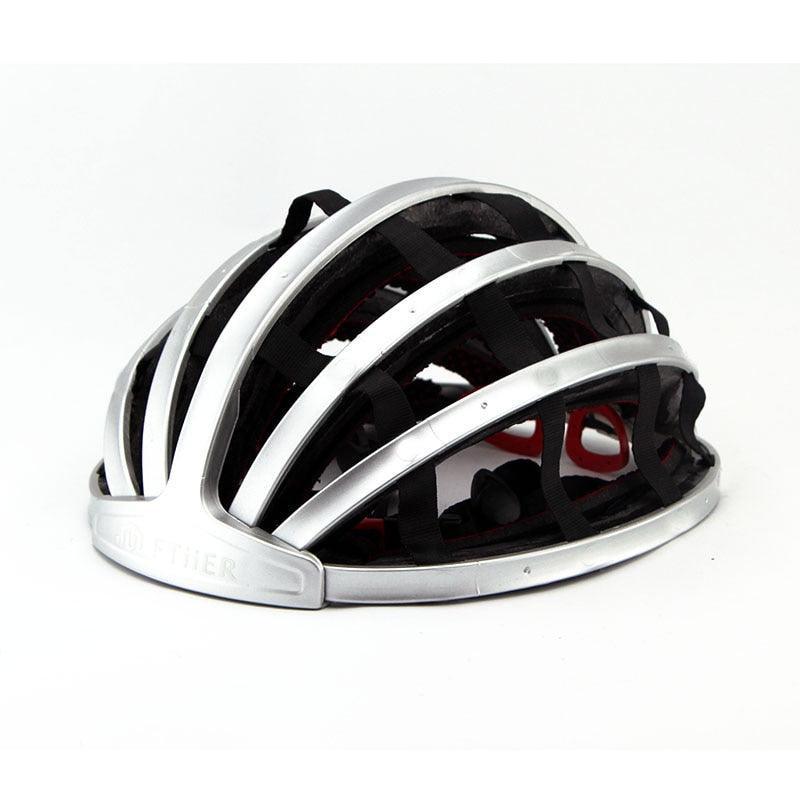 Ftiier Foldable Cycling Helmet - Ultralight 250g Portable Bike Helmet - High-Density Impact Resistant PC+EPS Protection for Road &amp; MTB (M/L)