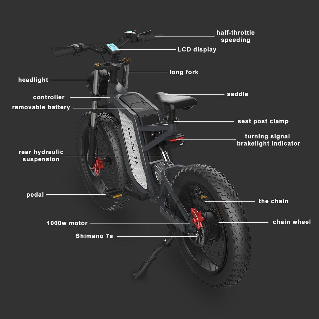 GUNAI MX25 Electric Bicycle Built for Speed Performance and Long-Distance Versatility