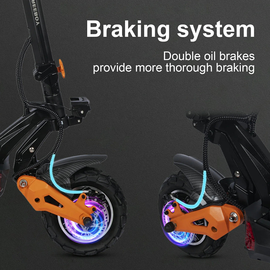 FREEBOY H9 Electric Scooter – 3000W Motor, 50 mph
