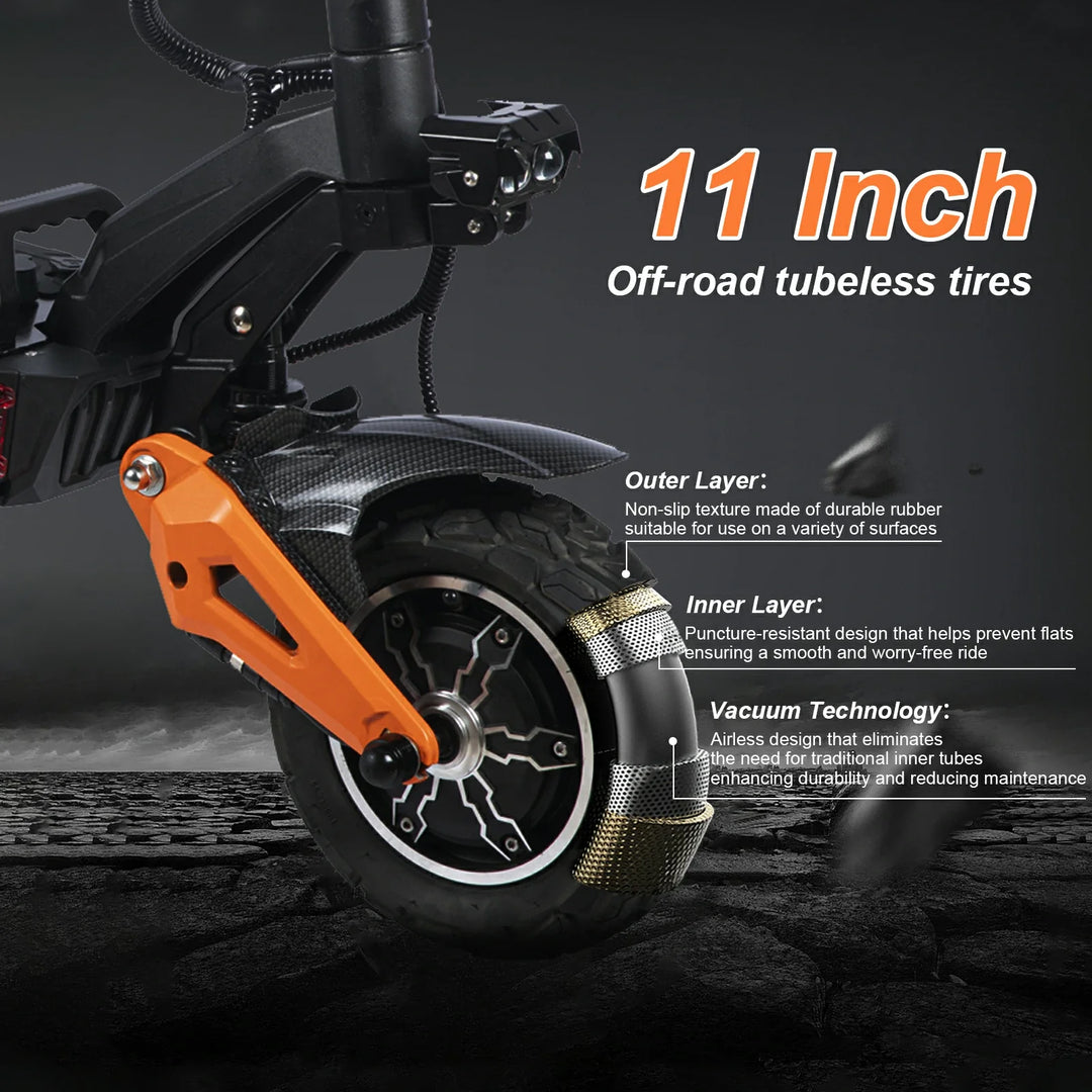 FREEBOY H9 Electric Scooter – 3000W Motor, 50 mph