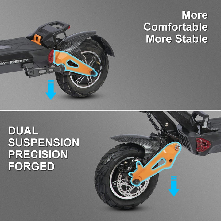 FREEBOY H9 Electric Scooter – 3000W Motor, 50 mph