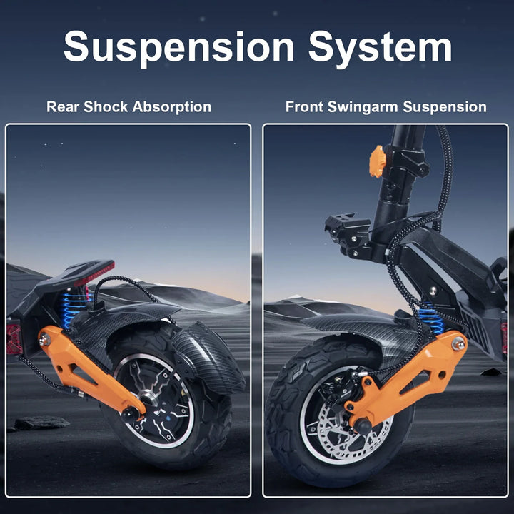 FREEBOY H9 Electric Scooter – 3000W Motor, 50 mph