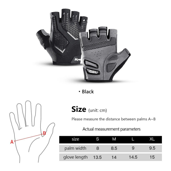 Fezrgea Gel Liquid Silicone Cycling Gloves - Half Finger Breathable MTB Road Bike Mittens - Shock-Absorbing &amp; Washable Universal Riding Gloves