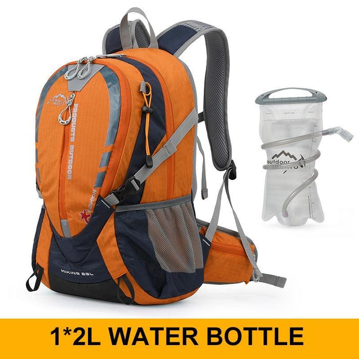 INOXTO 25L Professional Mountaineering Backpack - Hydration Compatible Hiking Daypack - Waterproof Polyester Sport Bag for Cycling &amp; Trekking