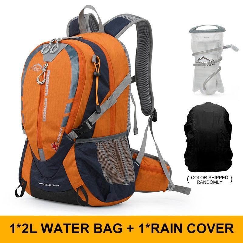 INOXTO 25L Professional Mountaineering Backpack - Hydration Compatible Hiking Daypack - Waterproof Polyester Sport Bag for Cycling &amp; Trekking