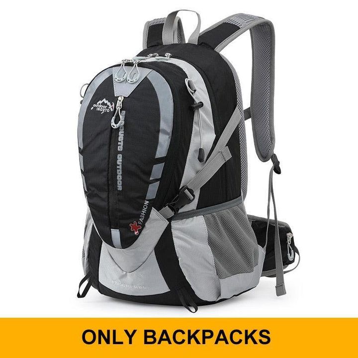 INOXTO 25L Professional Mountaineering Backpack - Hydration Compatible Hiking Daypack - Waterproof Polyester Sport Bag for Cycling &amp; Trekking