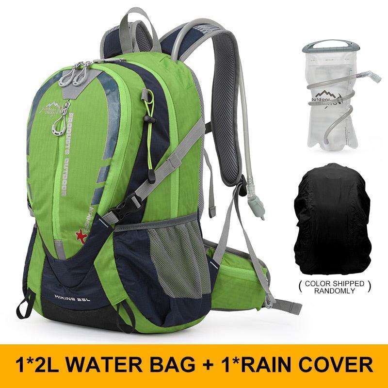 INOXTO 25L Professional Mountaineering Backpack - Hydration Compatible Hiking Daypack - Waterproof Polyester Sport Bag for Cycling &amp; Trekking