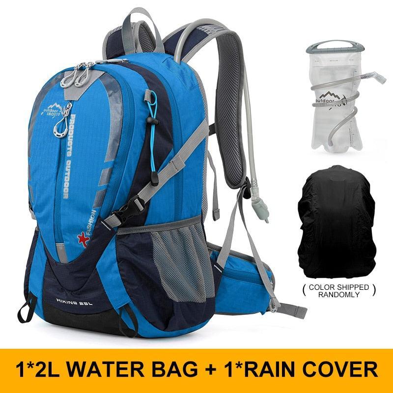 INOXTO 25L Professional Mountaineering Backpack - Hydration Compatible Hiking Daypack - Waterproof Polyester Sport Bag for Cycling &amp; Trekking
