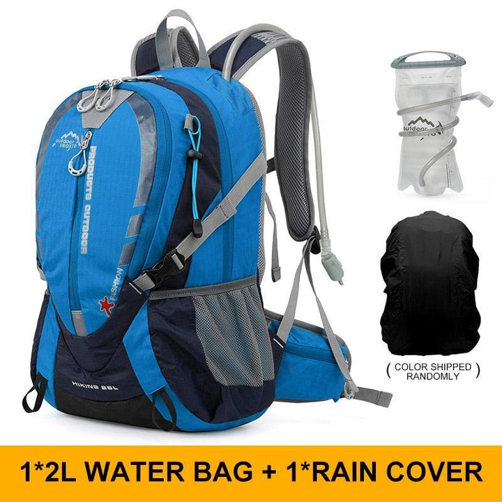 INOXTO 25L Professional Mountaineering Backpack - Hydration Compatible Hiking Daypack - Waterproof Polyester Sport Bag for Cycling &amp; Trekking