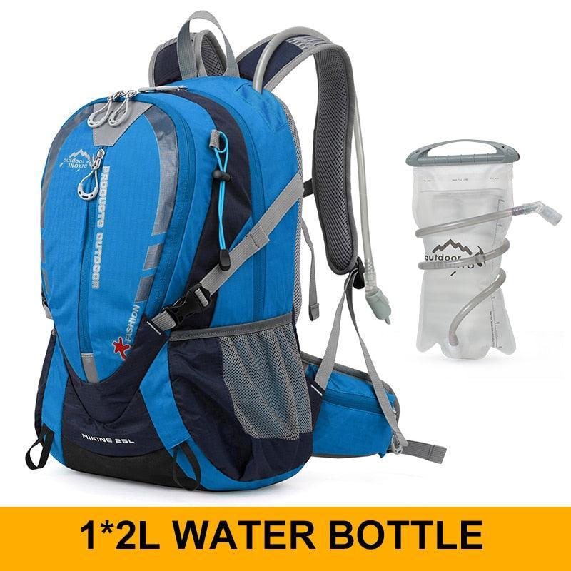 INOXTO 25L Professional Mountaineering Backpack - Hydration Compatible Hiking Daypack - Waterproof Polyester Sport Bag for Cycling &amp; Trekking