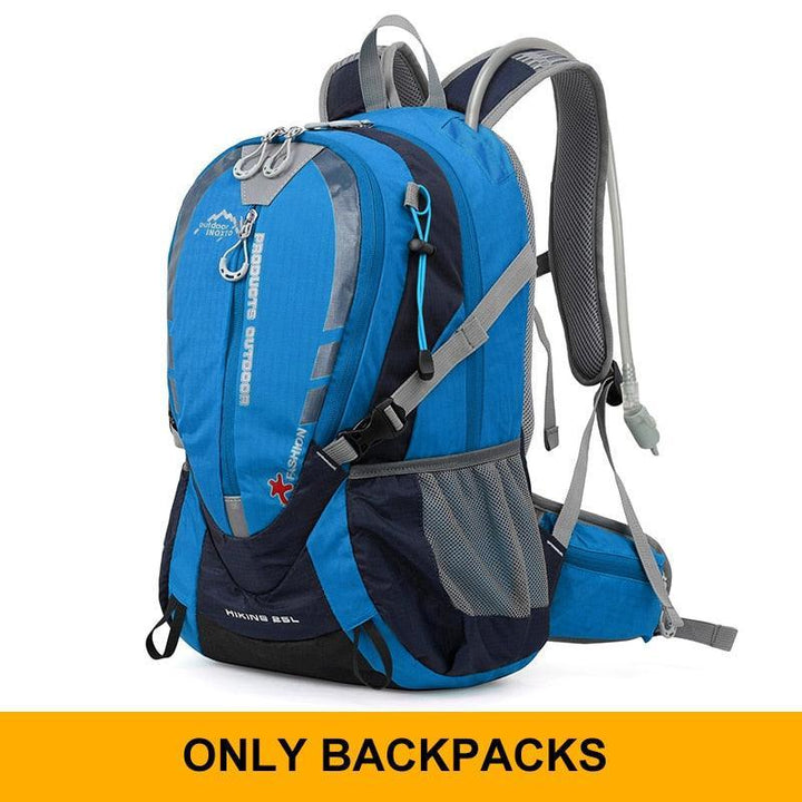 INOXTO 25L Professional Mountaineering Backpack - Hydration Compatible Hiking Daypack - Waterproof Polyester Sport Bag for Cycling &amp; Trekking