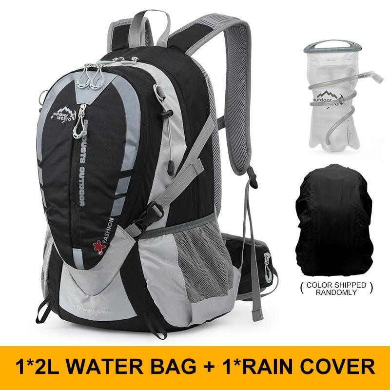 INOXTO 25L Professional Mountaineering Backpack - Hydration Compatible Hiking Daypack - Waterproof Polyester Sport Bag for Cycling &amp; Trekking