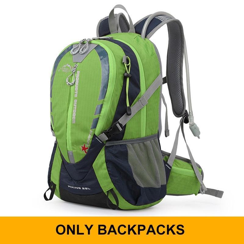INOXTO 25L Professional Mountaineering Backpack - Hydration Compatible Hiking Daypack - Waterproof Polyester Sport Bag for Cycling &amp; Trekking