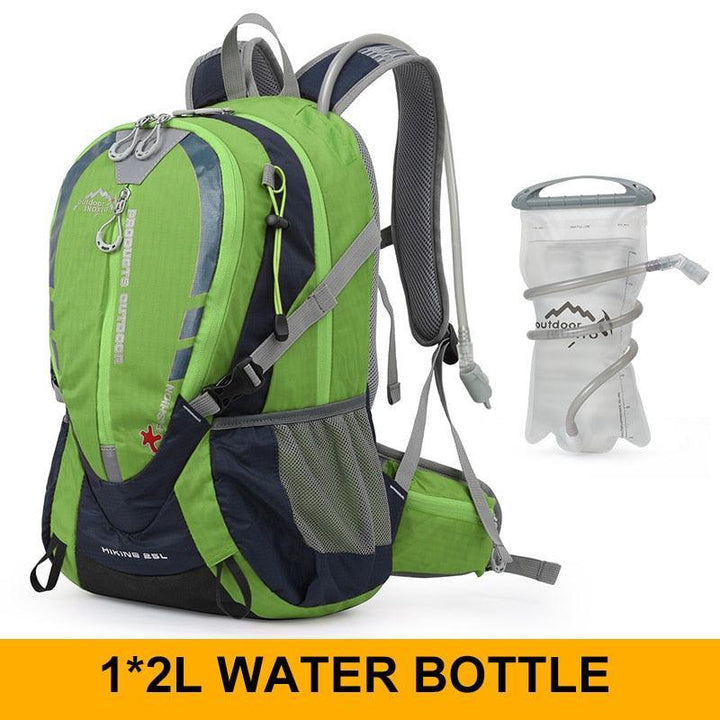 INOXTO 25L Professional Mountaineering Backpack - Hydration Compatible Hiking Daypack - Waterproof Polyester Sport Bag for Cycling &amp; Trekking
