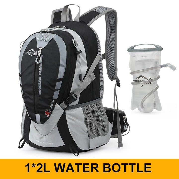 INOXTO 25L Professional Mountaineering Backpack - Hydration Compatible Hiking Daypack - Waterproof Polyester Sport Bag for Cycling &amp; Trekking