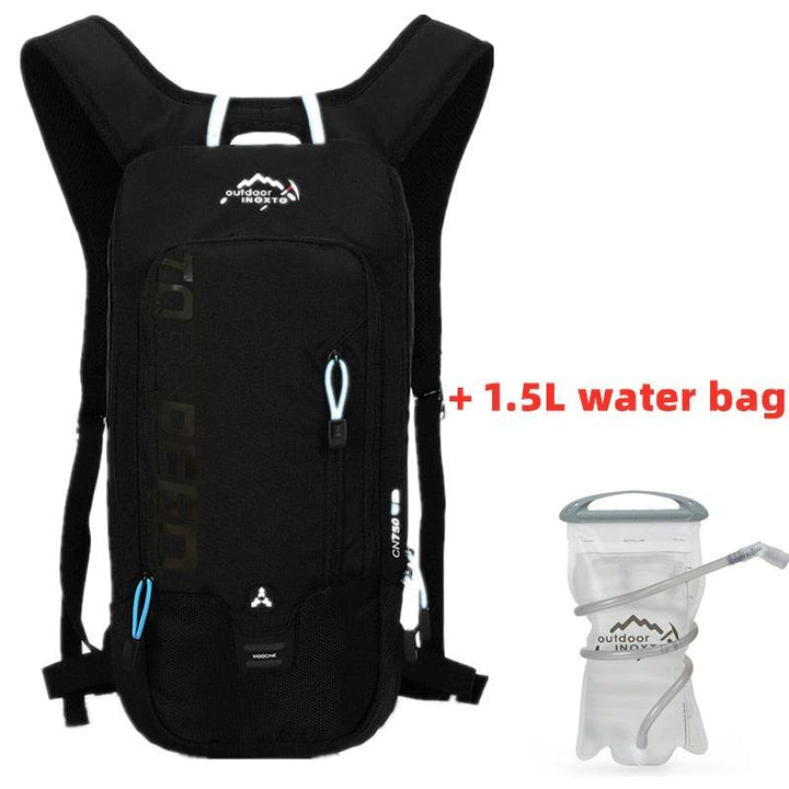 INOXTO 6L Lightweight Cycling Backpack - Waterproof &amp; Breathable Hydration Pack - Reflective Sport Daypack with Helmet Holder (Model 528A)