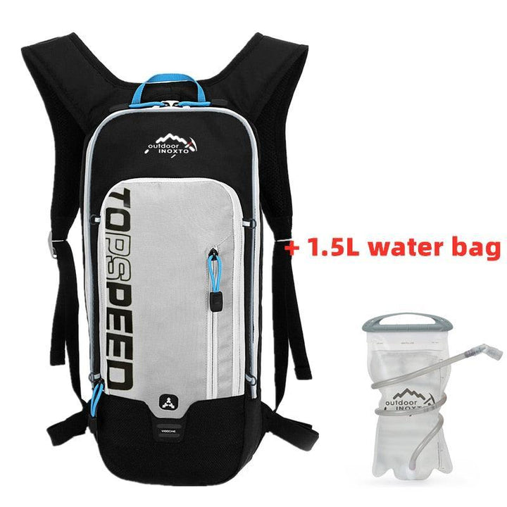 INOXTO 6L Lightweight Cycling Backpack - Waterproof &amp; Breathable Hydration Pack - Reflective Sport Daypack with Helmet Holder (Model 528A)
