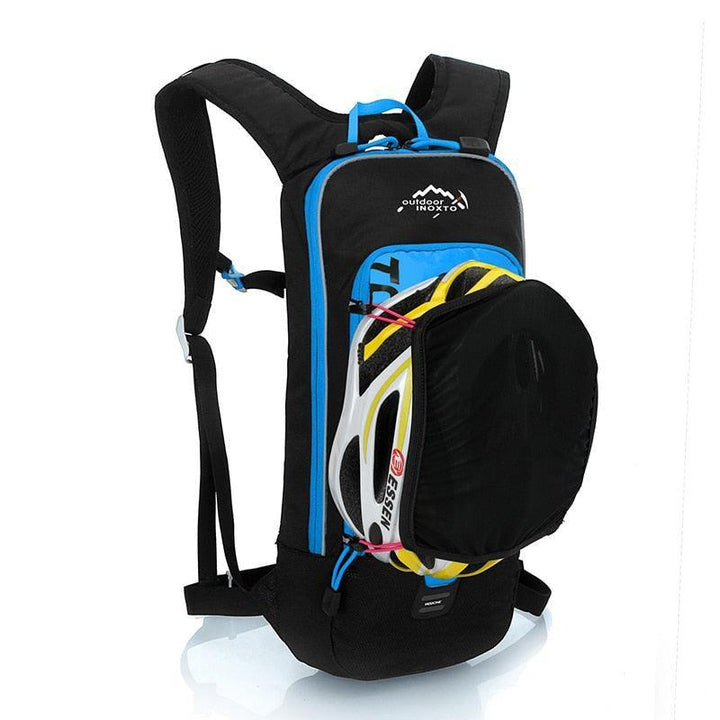 INOXTO 6L Lightweight Cycling Backpack - Waterproof &amp; Breathable Hydration Pack - Reflective Sport Daypack with Helmet Holder (Model 528A)