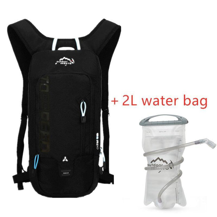 INOXTO 6L Lightweight Cycling Backpack - Waterproof &amp; Breathable Hydration Pack - Reflective Sport Daypack with Helmet Holder (Model 528A)