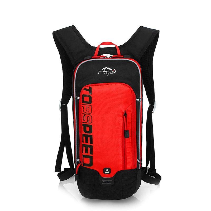 INOXTO 6L Lightweight Cycling Backpack - Waterproof &amp; Breathable Hydration Pack - Reflective Sport Daypack with Helmet Holder (Model 528A)