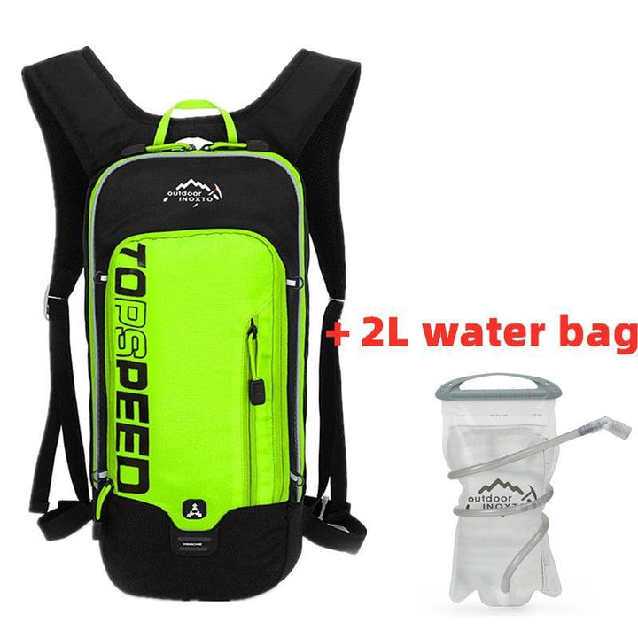 INOXTO 6L Lightweight Cycling Backpack - Waterproof &amp; Breathable Hydration Pack - Reflective Sport Daypack with Helmet Holder (Model 528A)