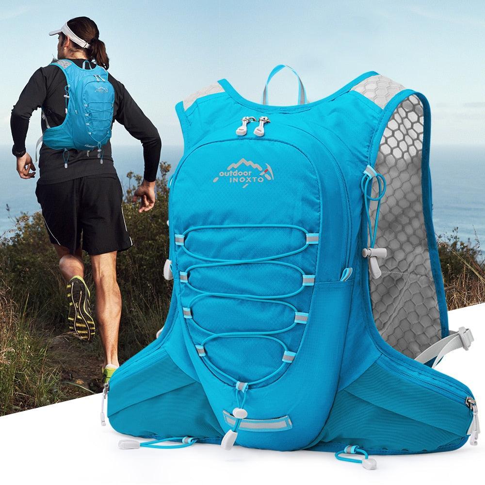 INOXTO Ultralight Waterproof Bicycle Backpack - Rainproof Cycling Daypack for MTB &amp; Road Bike - Ergonomic Breathable Sport Bag for Running &amp; Hiking