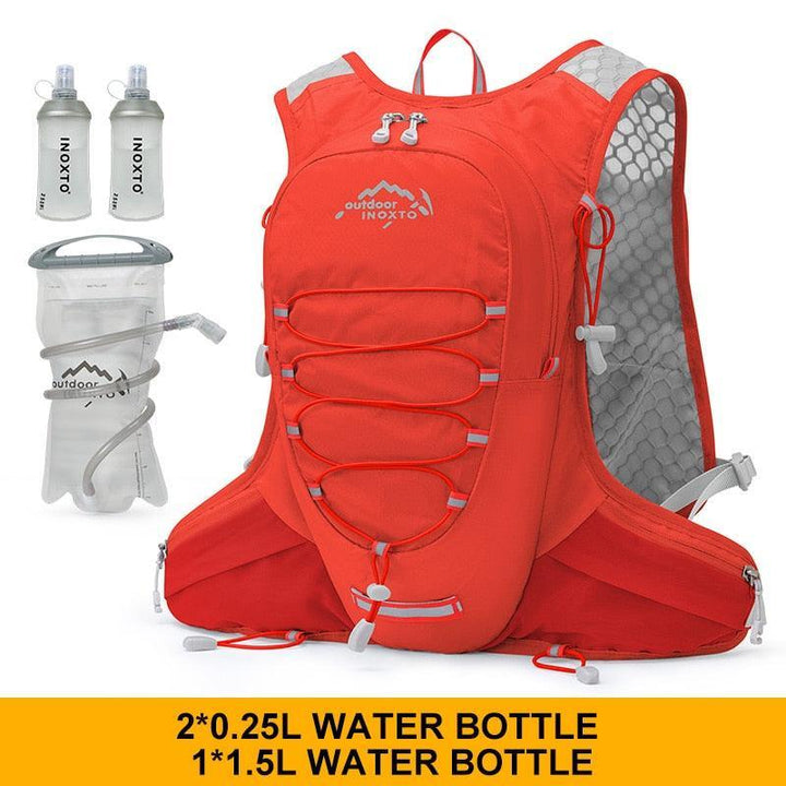 INOXTO Ultralight Waterproof Bicycle Backpack - Rainproof Cycling Daypack for MTB &amp; Road Bike - Ergonomic Breathable Sport Bag for Running &amp; Hiking