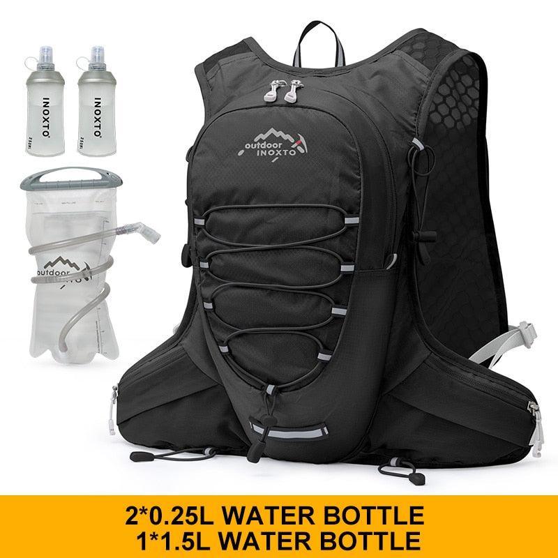 INOXTO Ultralight Waterproof Bicycle Backpack - Rainproof Cycling Daypack for MTB &amp; Road Bike - Ergonomic Breathable Sport Bag for Running &amp; Hiking