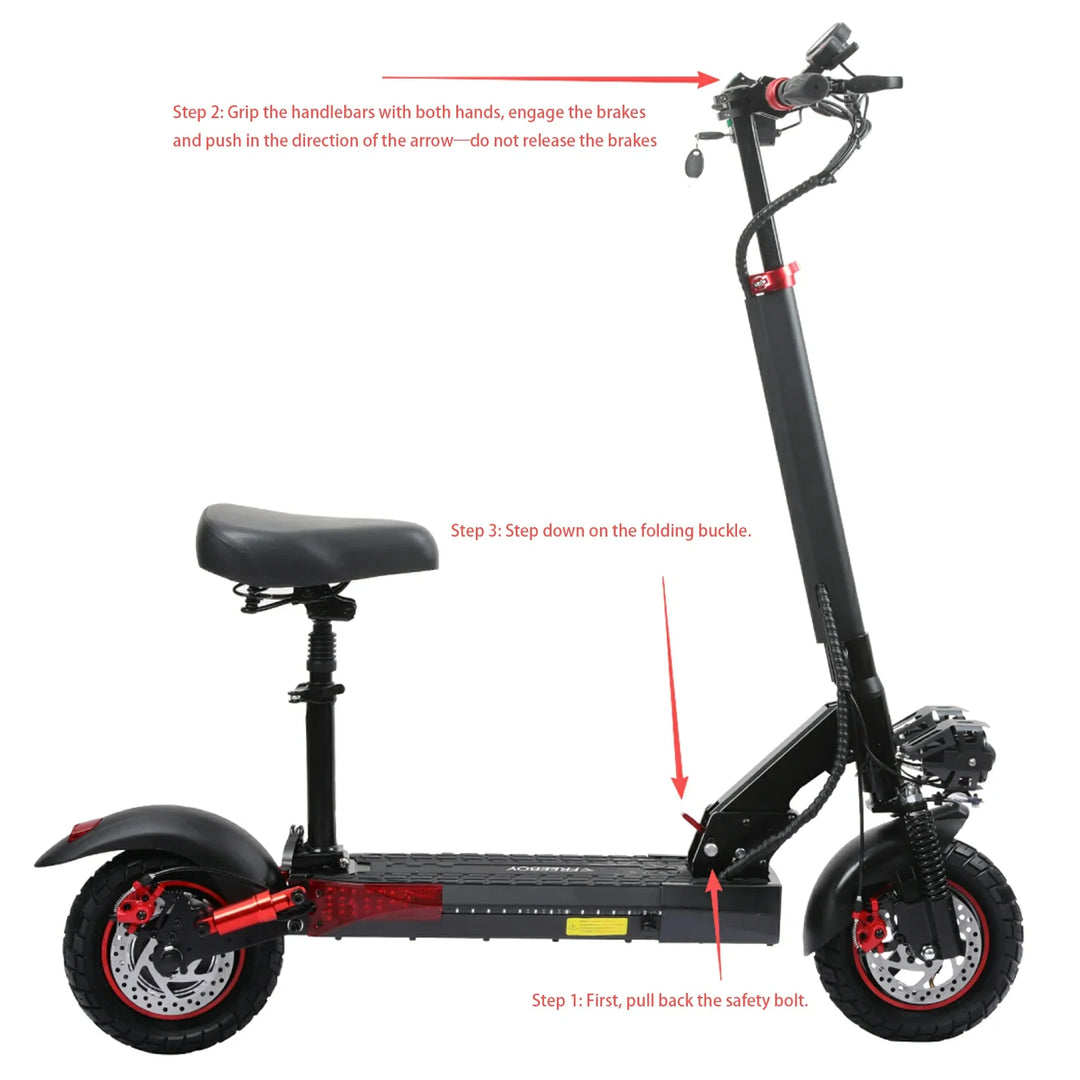 FREEBOY J01 Electric Scooter – 1200W Motor, 40 km/h