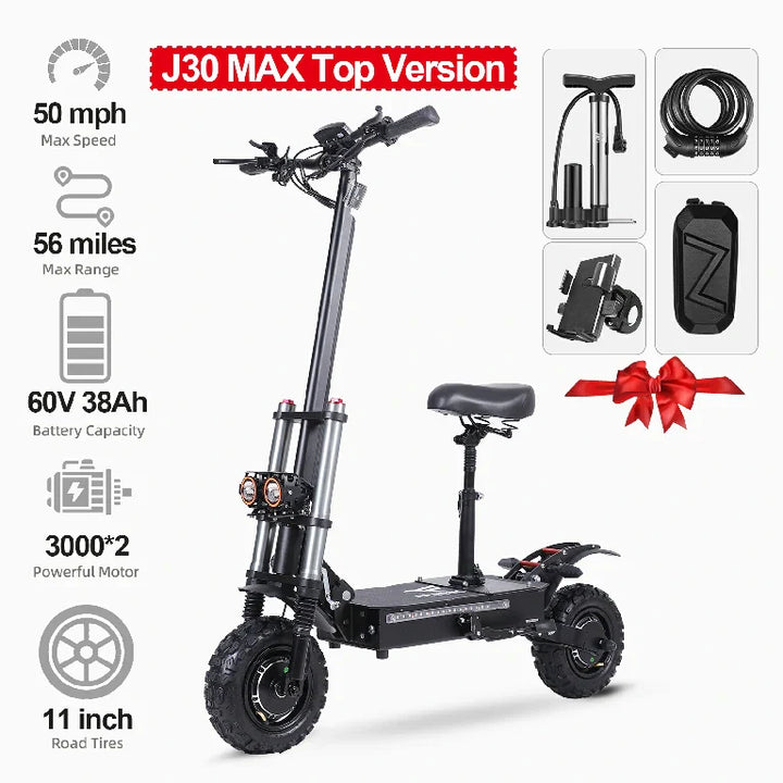 Freeboy J30 MAX Electric Scooter – 3000W Motor, 85 km/h