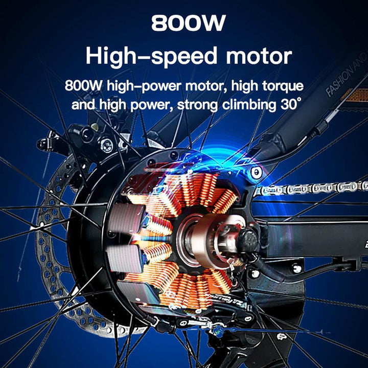 JINGHMA R3 Folding Dual Shock Absorption Electric Bike Built for Performance Riders