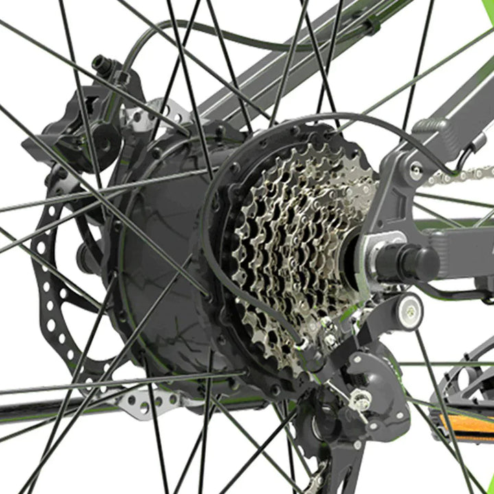 Lankeleisi XT750 Plus Electric Mountain Bike with Full Suspension and Fat Tires