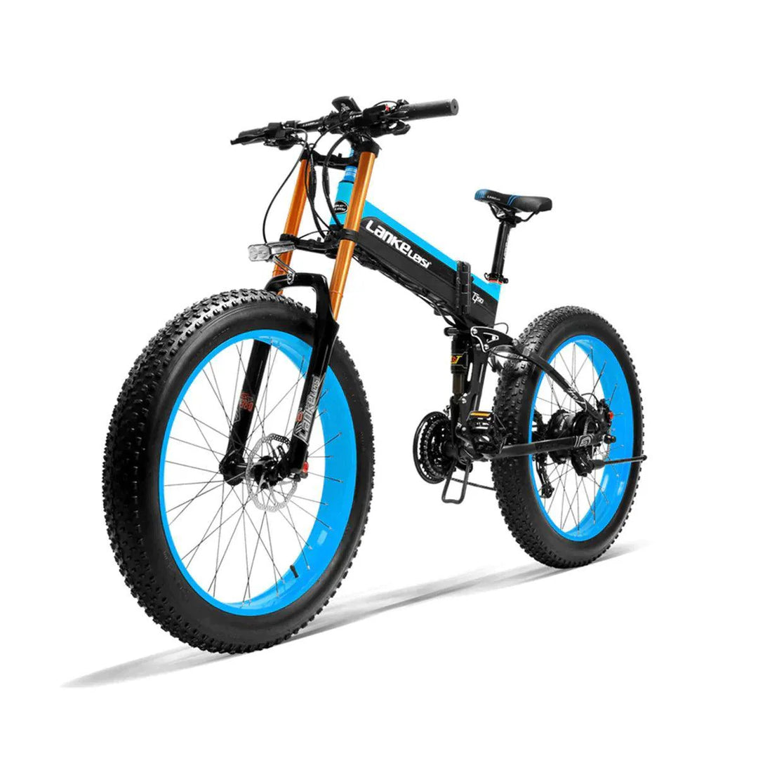 Lankeleisi XT750 Plus Electric Mountain Bike with Full Suspension and Fat Tires