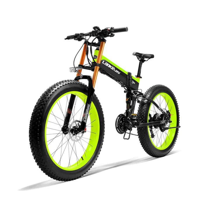 Lankeleisi XT750 Plus Electric Mountain Bike with Full Suspension and Fat Tires