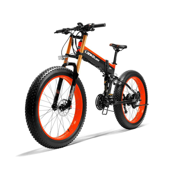 Lankeleisi XT750 Plus Electric Mountain Bike with Full Suspension and Fat Tires