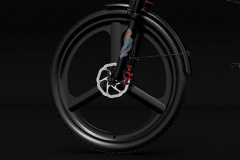 Lankeleisi XT750 Sports Version Electric Folding Fat Tire Mountain Bike