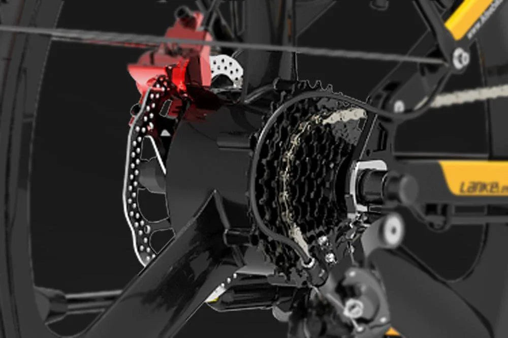 Lankeleisi XT750 Sports Version Electric Folding Fat Tire Mountain Bike