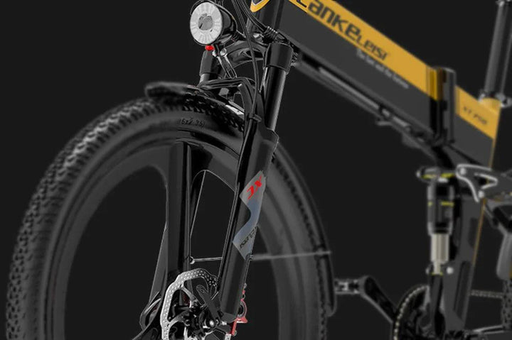 Lankeleisi XT750 Sports Version Electric Folding Fat Tire Mountain Bike