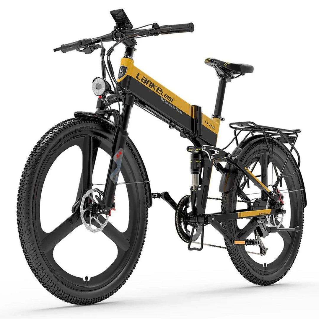Lankeleisi XT750 Sports Version Electric Folding Fat Tire Mountain Bike