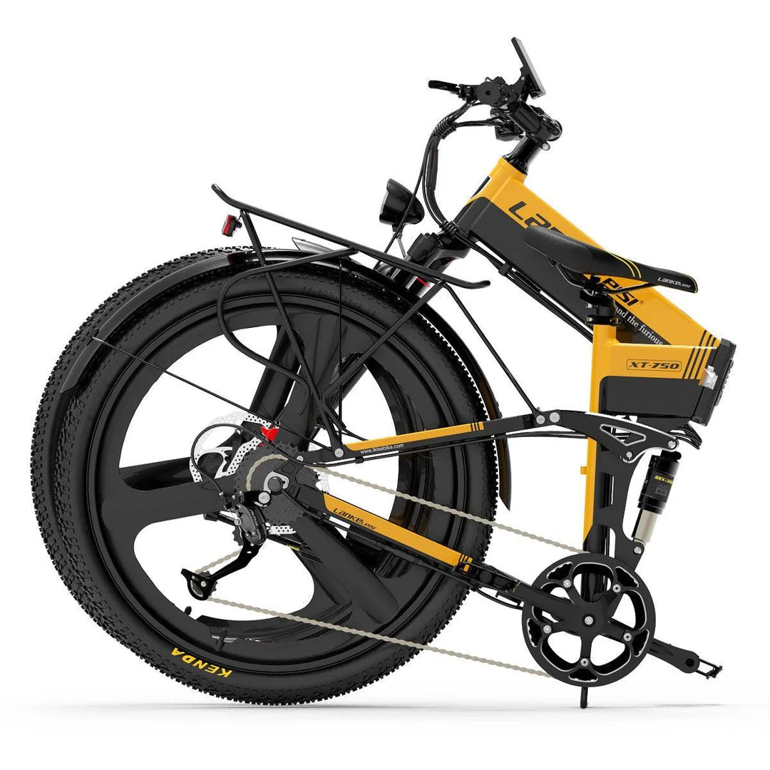 Lankeleisi XT750 Sports Version Electric Folding Fat Tire Mountain Bike