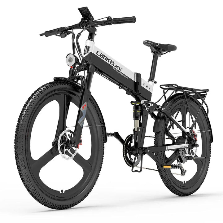 Lankeleisi XT750 Sports Version Electric Folding Fat Tire Mountain Bike