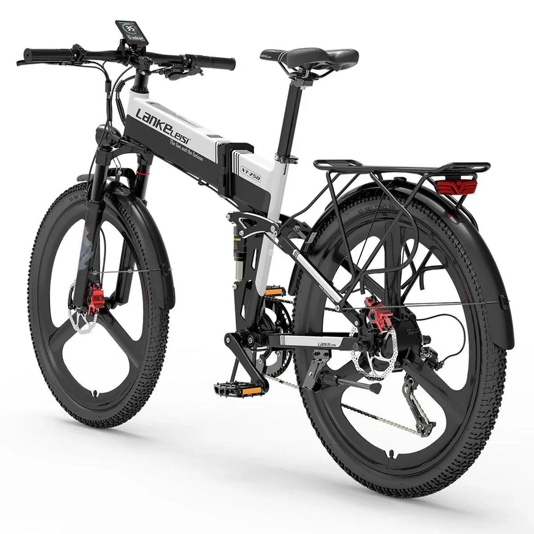 Lankeleisi XT750 Sports Version Electric Folding Fat Tire Mountain Bike