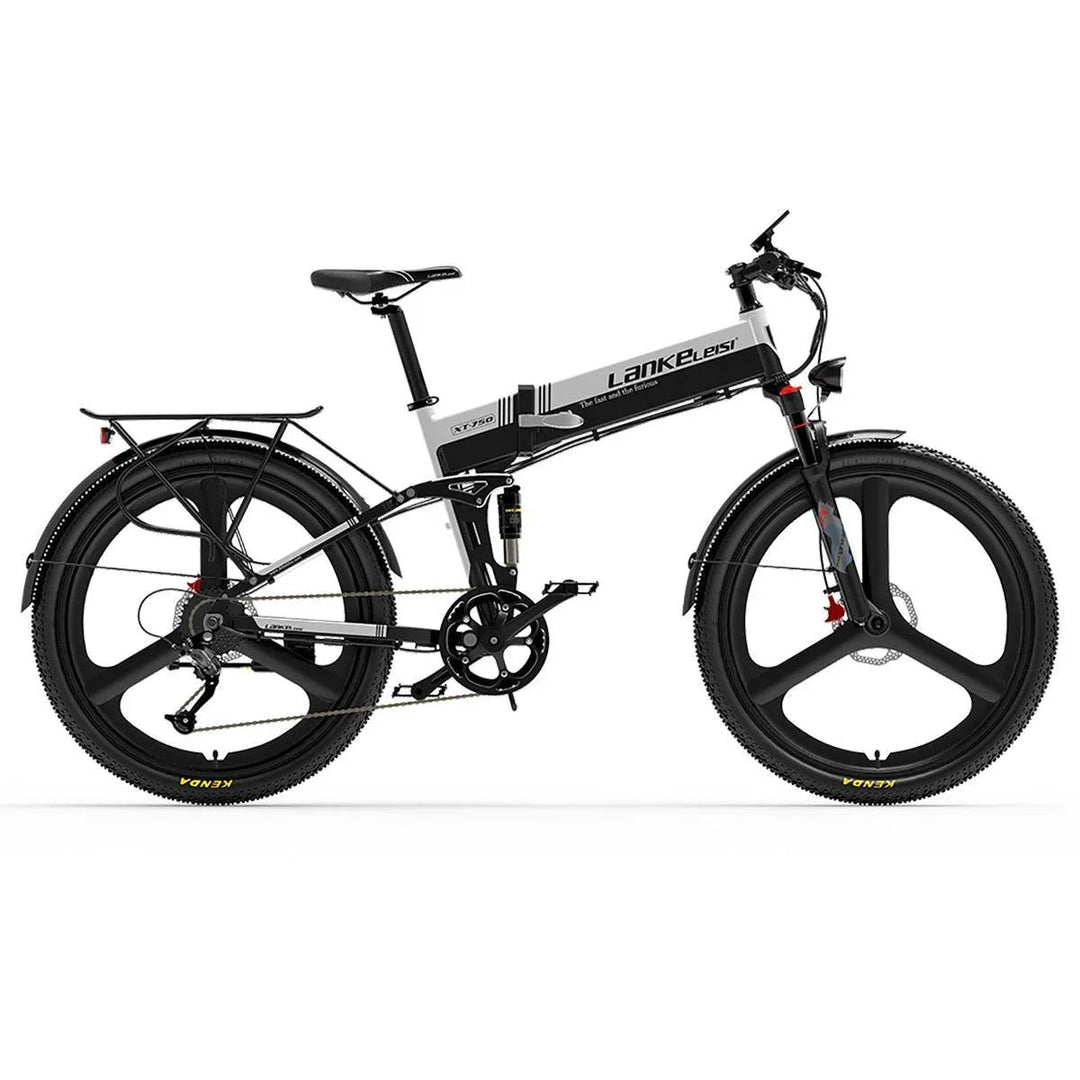 Lankeleisi XT750 Sports Version Electric Folding Fat Tire Mountain Bike